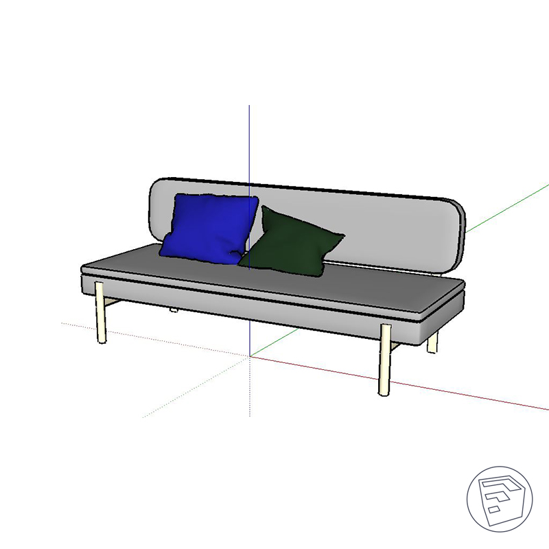 Ypperlig Sofa sofas by IKEA 3D model by Bimarium