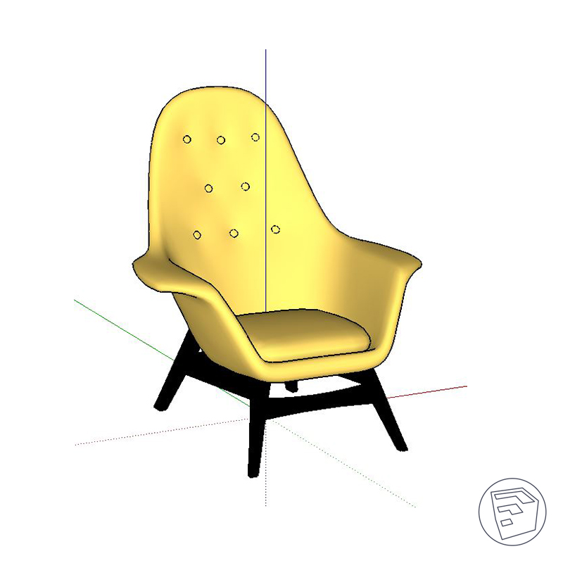 Benarp armchairs by IKEA 3D model by Bimarium